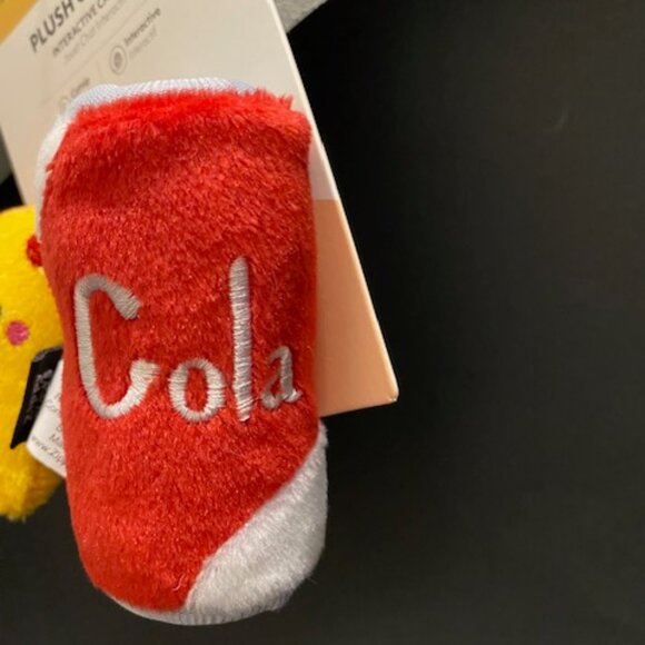 Zippy Claws: Interactive PLUSH CAT TOY *Pizza and Cola* 2 Pack - Picture 2 of 6